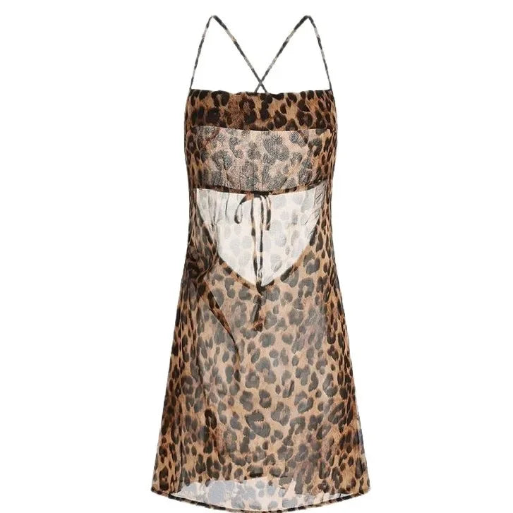 Lace & Lust™ Little Leopard Nightgown Set